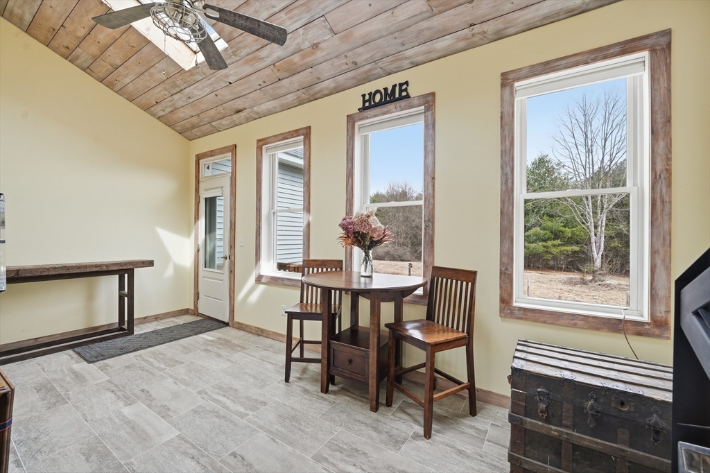 96 Stafford Hollow Road Monson, MA 01057 - Photo 14 of 39 a view of a dining room with furniture window and wooden floor