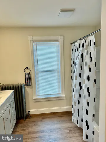 a view of a hardwood & door