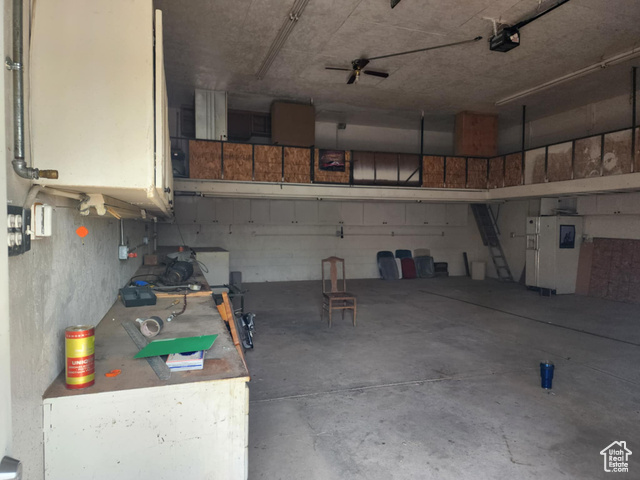1663 Airport Road Manila, UT 84046 - Photo 25 of 36 Oversized garage with loft and workbench