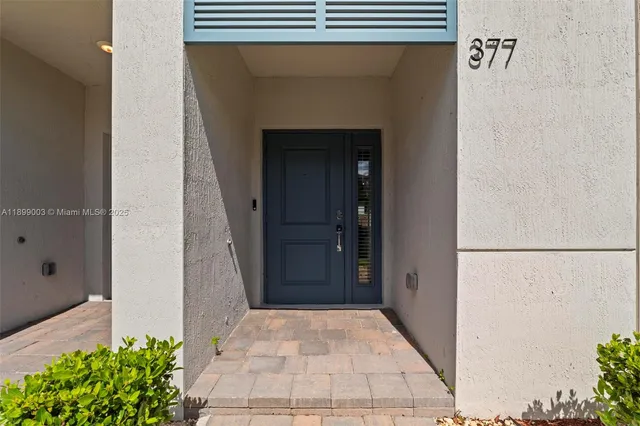 a view of a entryway door of the house