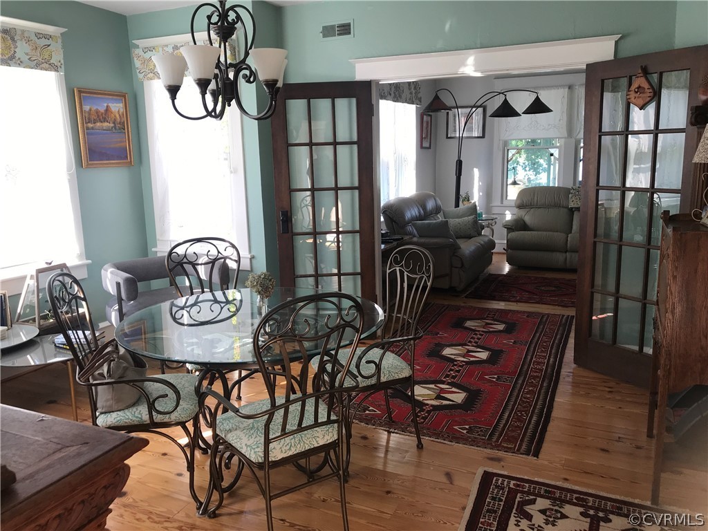 131 Routten Road Hampton, VA 23664 - Photo 8 of 34 Dining room view. French doors to Family room.