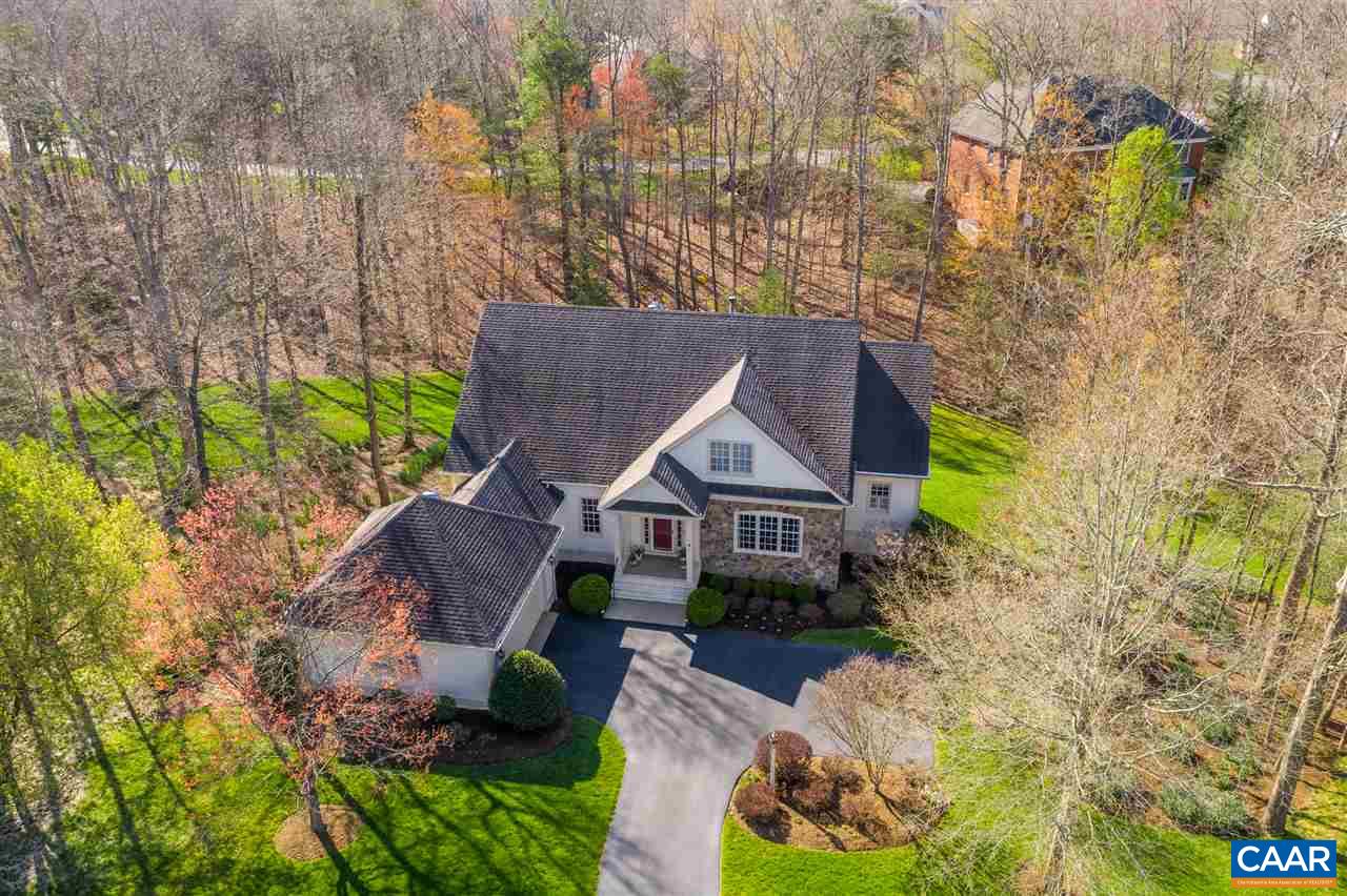 3470 Darby Road Keswick, VA 22947 - Photo 2 of 50 an aerial view of a house with a yard and large trees
