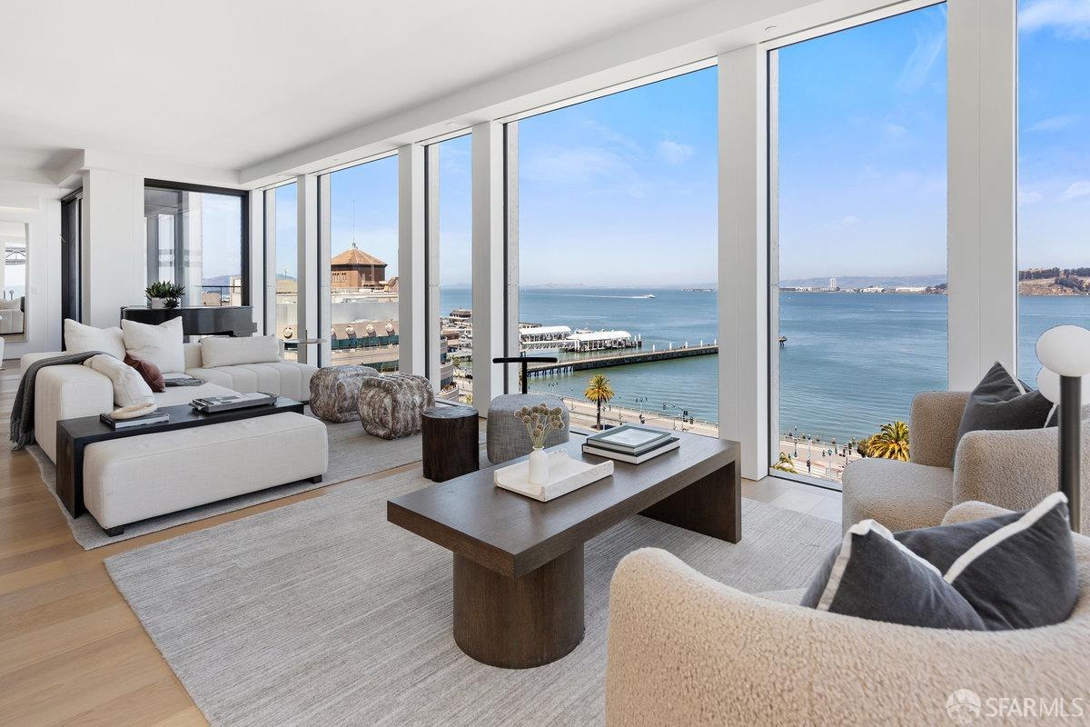 1 Steuart Lane, Unit 1001 San Francisco, CA 94105 - Photo 15 of 60 a living room with furniture and a large window