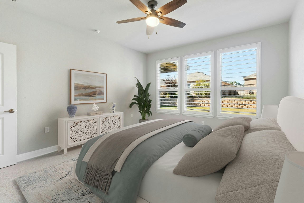 207 Longview Lane Georgetown, TX 78633 - Photo 14 of 37 Primary Bedroom: Virtually Staged