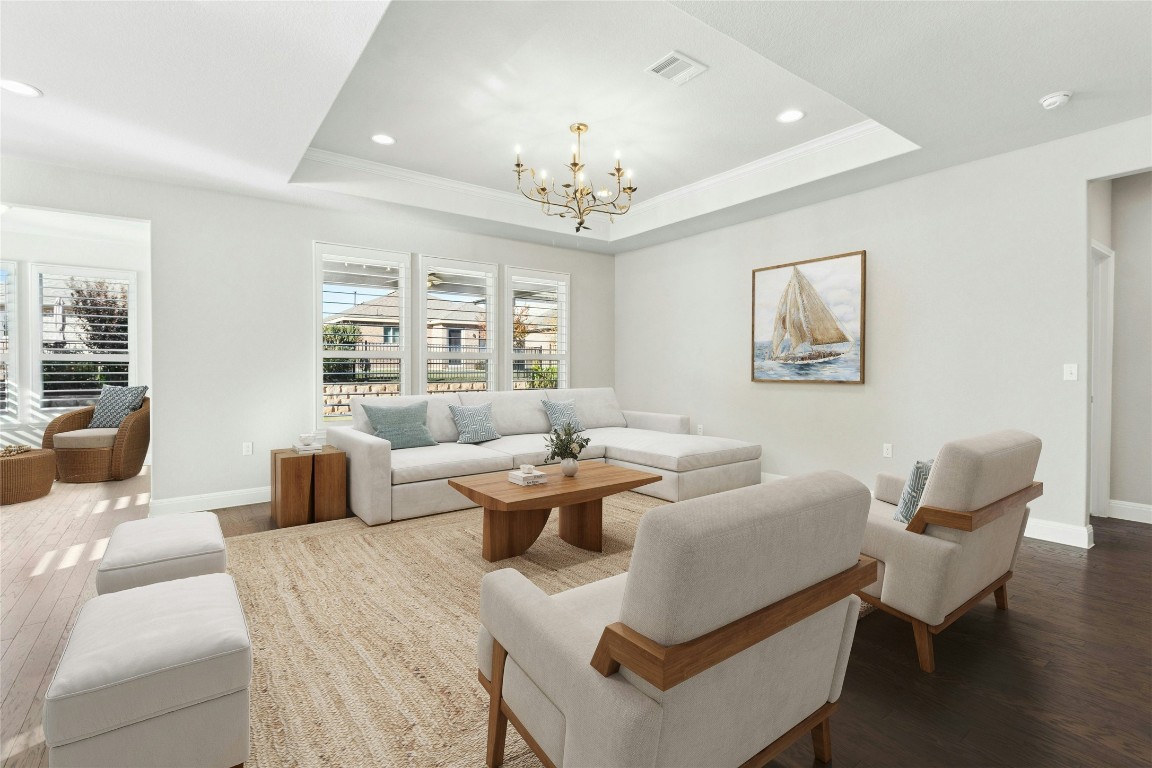 207 Longview Lane Georgetown, TX 78633 - Photo 2 of 37 Living Room: Virtually Staged