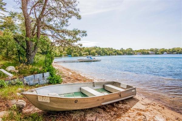 242 Barker Road Wareham, MA 02538 - Photo 19 of 30 a view of a lake in middle of the house