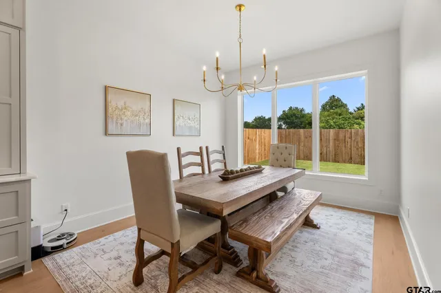 a workspace with furniture and a window