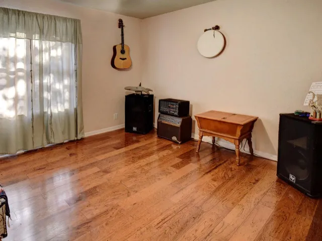 a backyard of a house