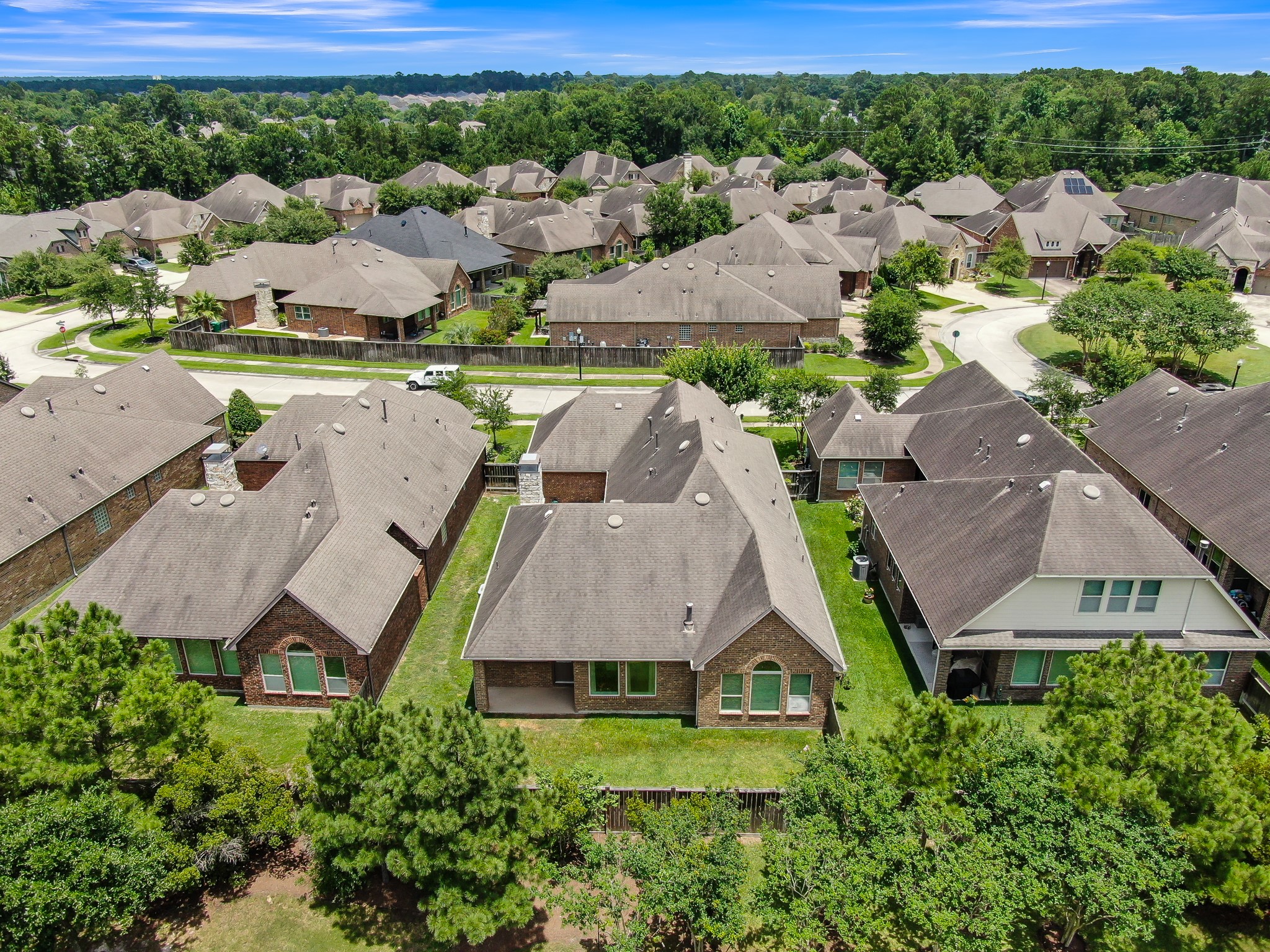 31714 Pierwood Court Spring, TX 77386 - Photo 41 of 49 an aerial view of a house with a garden