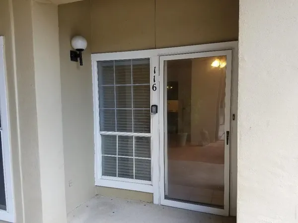 a view of front door