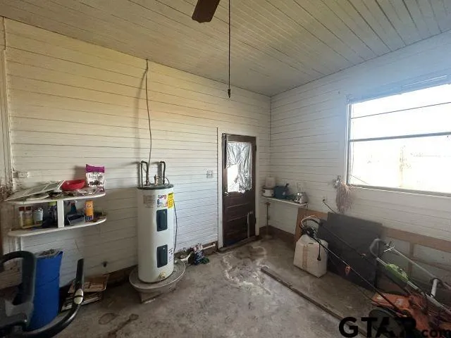 a room with storage and utility