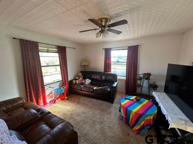 729 Rose Hill Road Timpson, TX 75975 - Photo 3 of 14 a living room with furniture and a flat screen tv