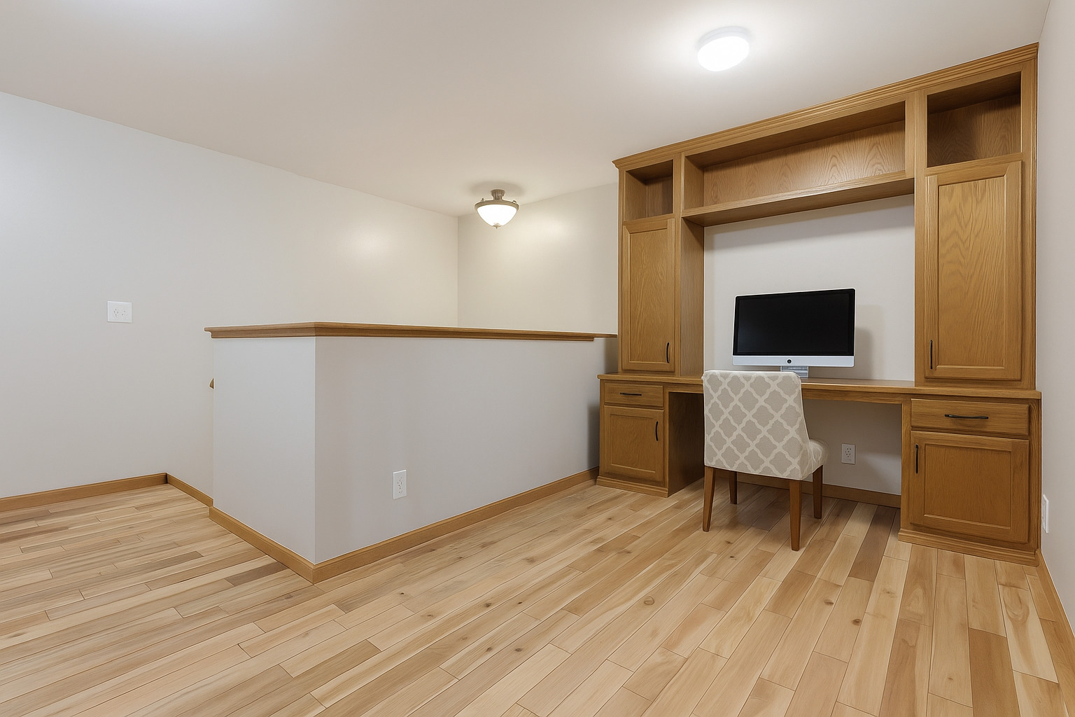 516 Clayton Circle, Unit 516 Sycamore, IL 60178 - Photo 14 of 26 a view of a hallway with workspace and a bathroom
