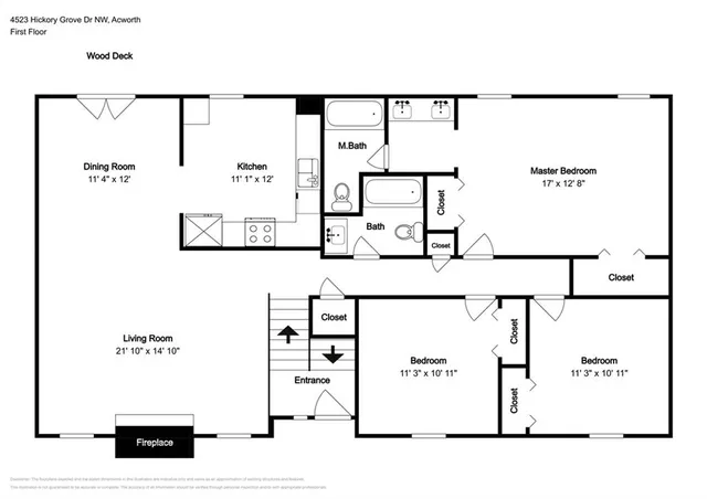 $2,045 | 4523 Hickory Grove Drive Northwest, Acworth, GA 30102