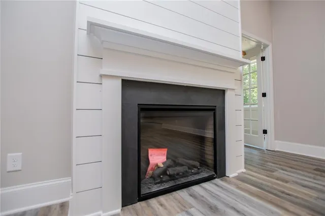 wooden floor in an empty room