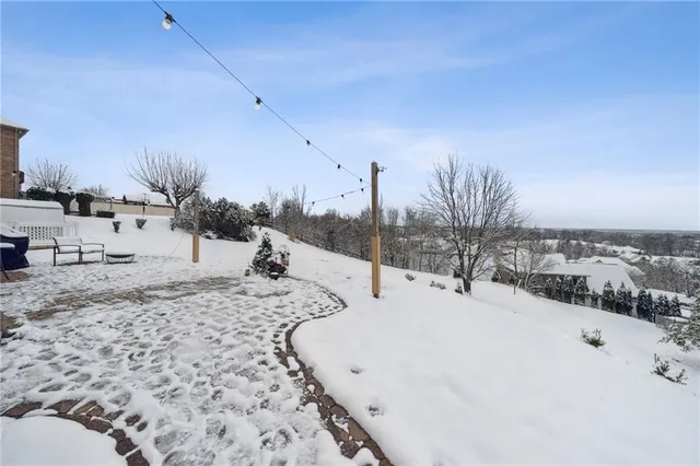 a view of white and snow