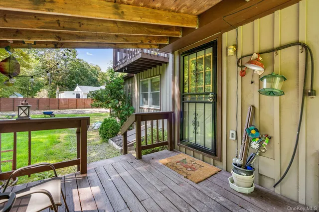 a view of a backyard with a garden