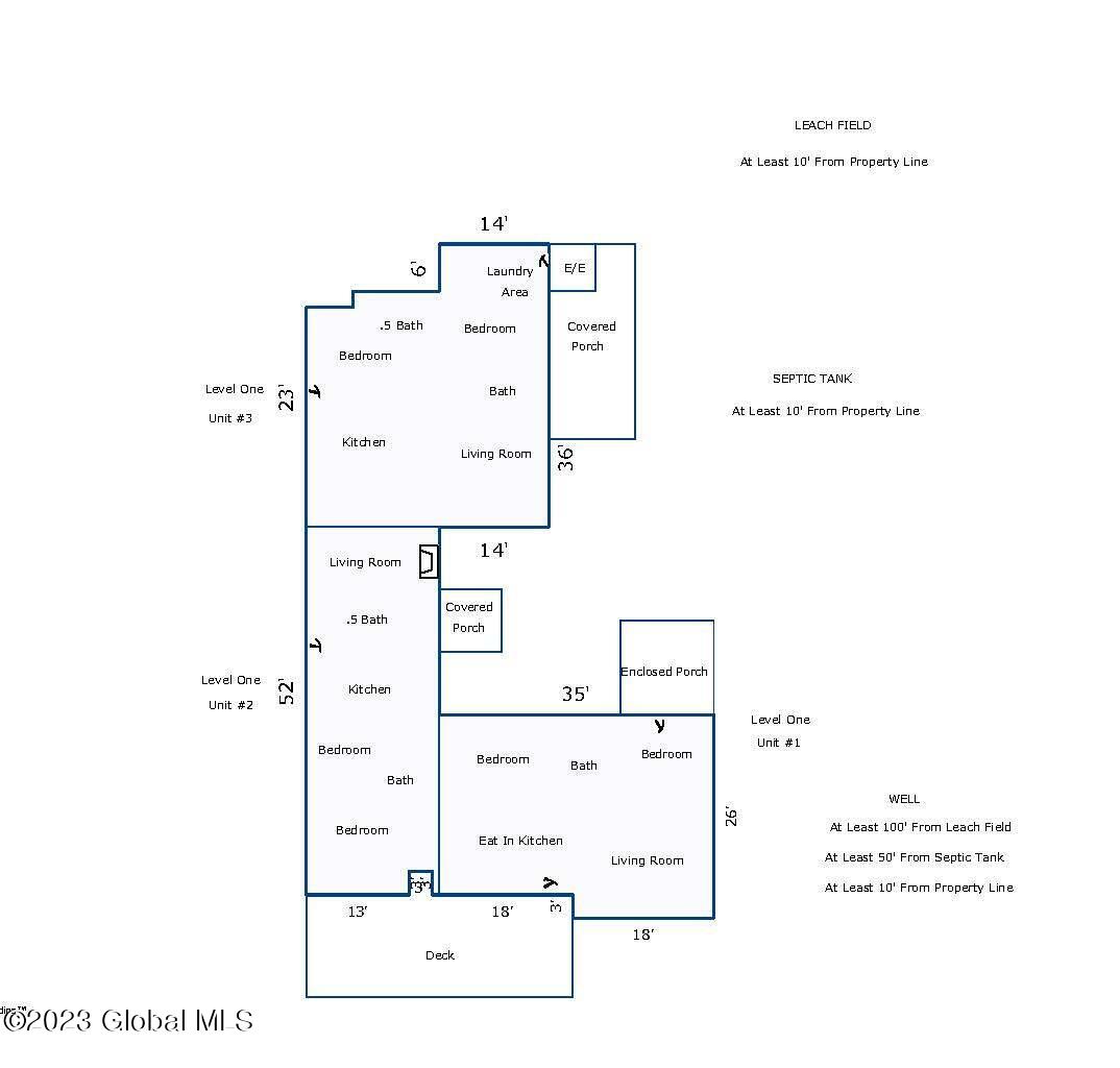 4 Coons Road Coeymans, NY 12046 - Photo 55 of 55 Floor plan and Septic and well location