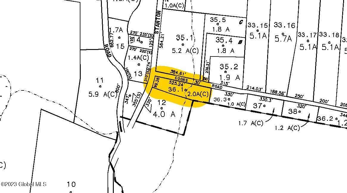 4 Coons Road Coeymans, NY 12046 - Photo 54 of 55 Highlighted from Tax Map