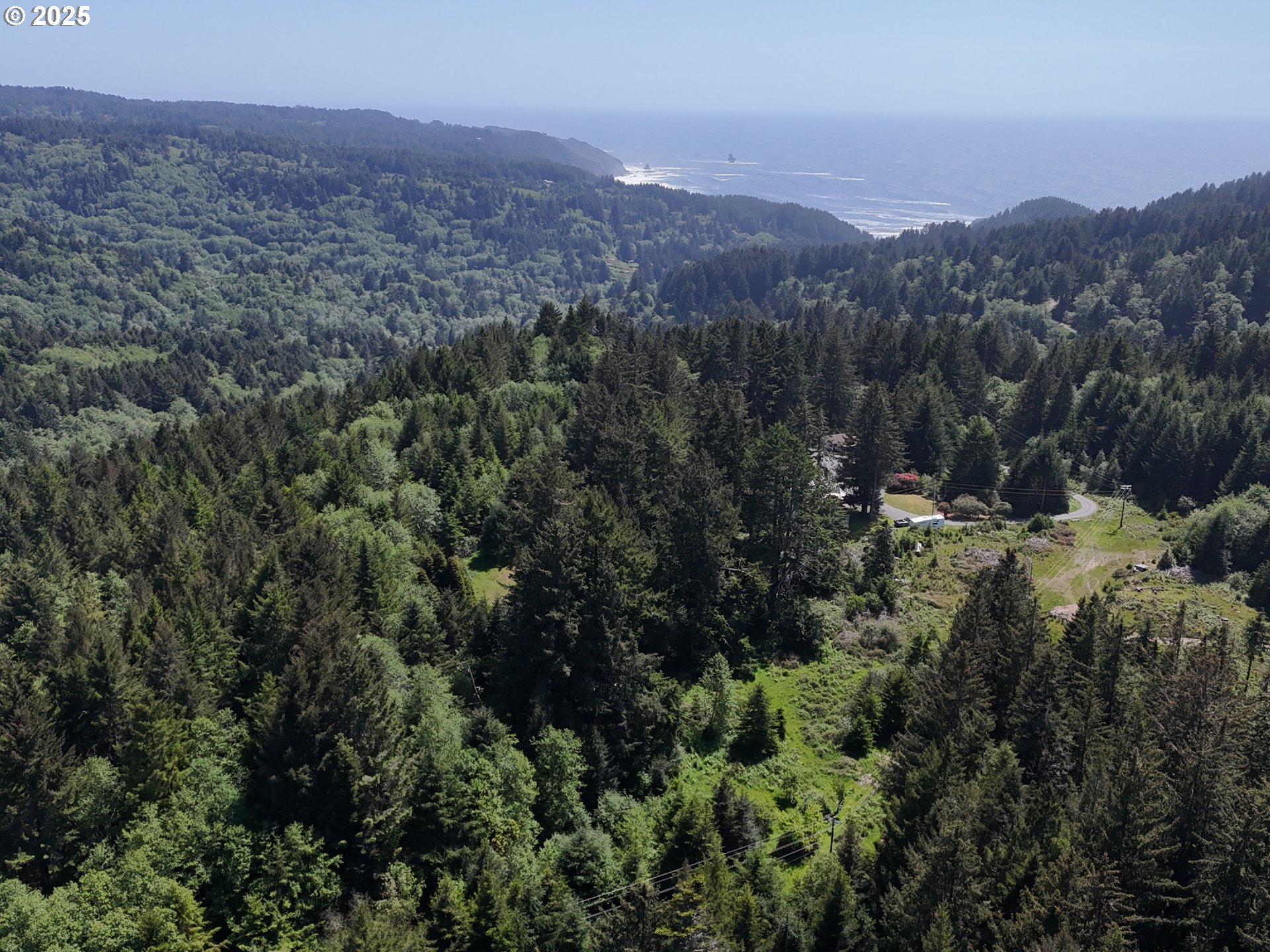 20452 Whaleshead Road Brookings, OR 97415 - Photo 3 of 40 a view of a city with lush green forest