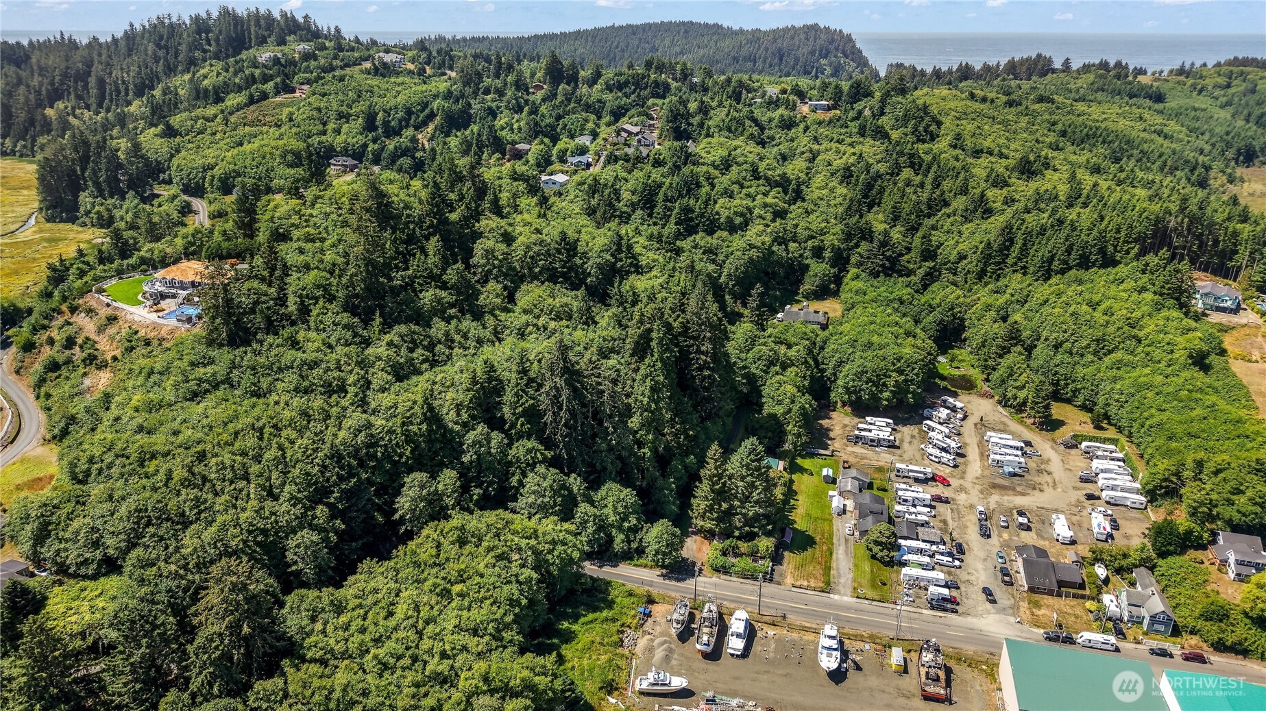5001 4th Avenue Southwest Ilwaco, WA 98624 - Photo 9 of 22 an aerial view of multiple house
