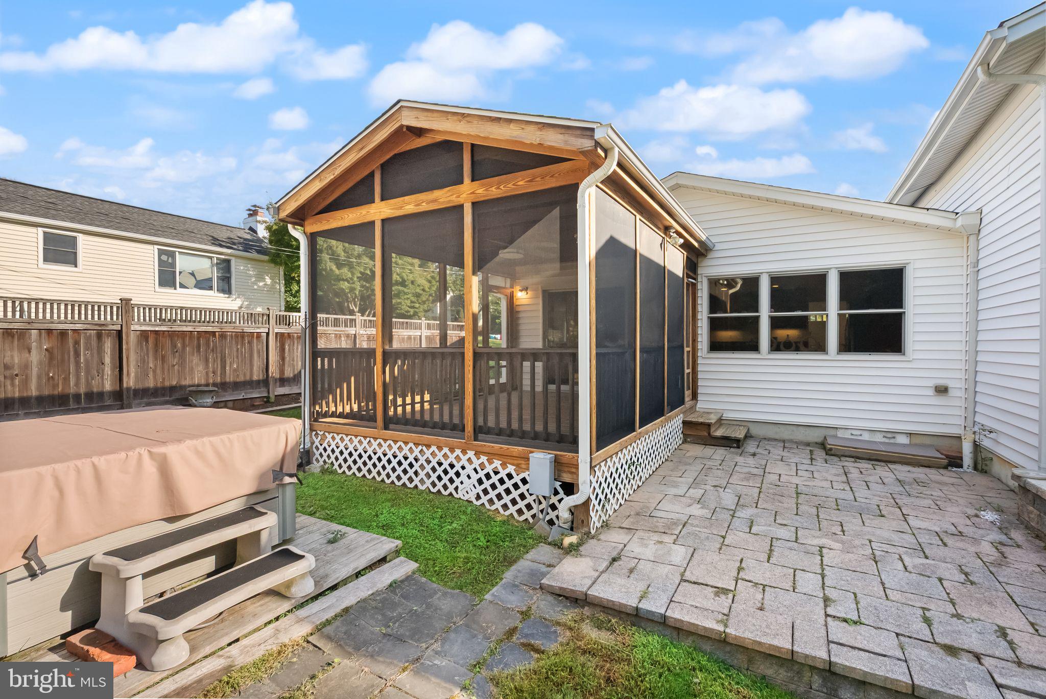 3607 Colony Road Fairfax, VA 22030 - Photo 61 of 73 Paver patio off screened porch