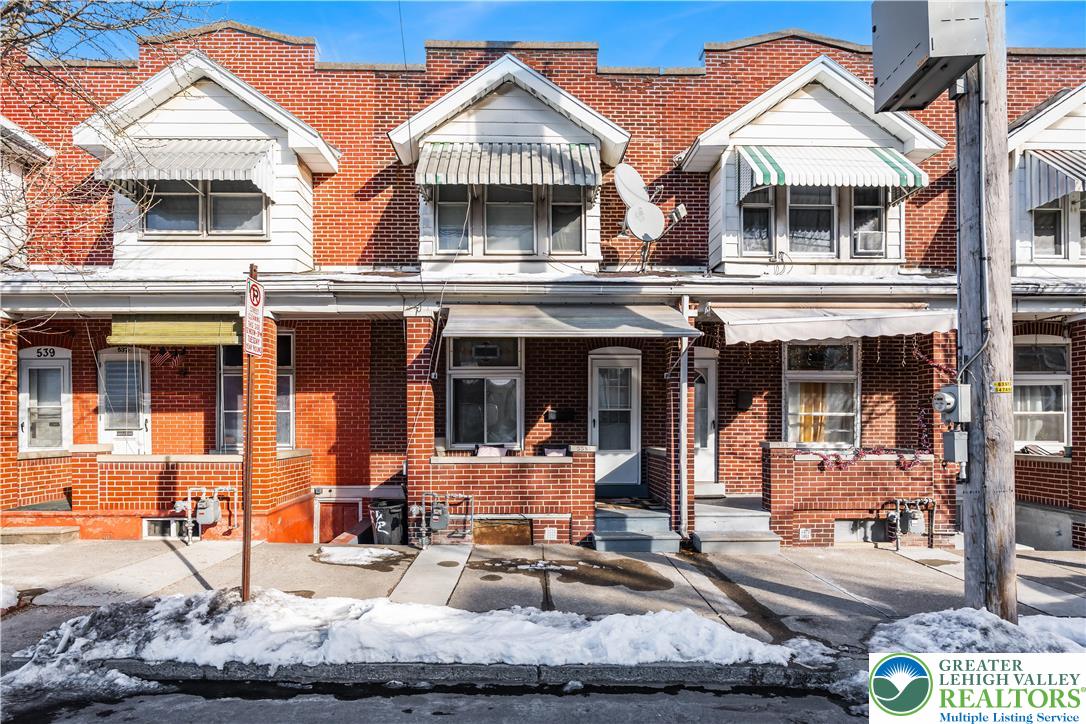 535 North Front Street Allentown, PA 18102 - Photo 12 of 51 front view of a house with a patio