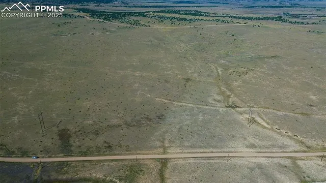 a view of a dry yard