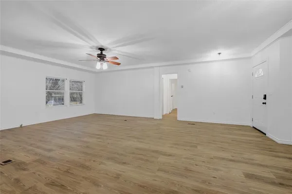 wooden floor in an empty room