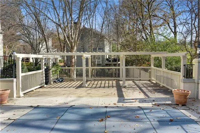 a view of a backyard with a outdoor space