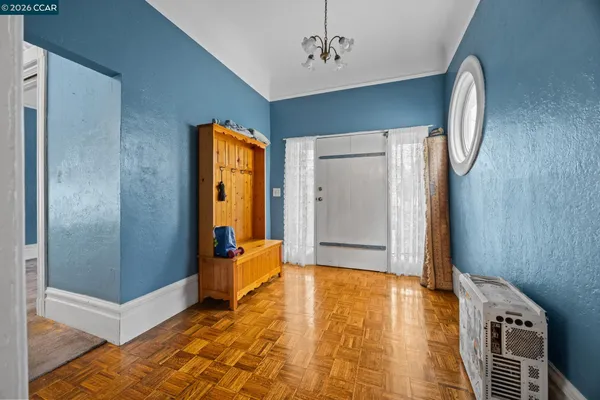 a view of an entryway of a house