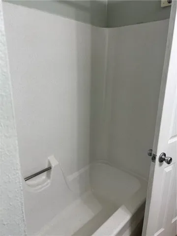 a close up of a bathtub