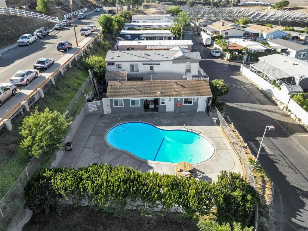 1455 Alturas Street, Unit 41 Fallbrook, CA 92028 - Photo 6 of 52 an aerial view of a house with swimming pool