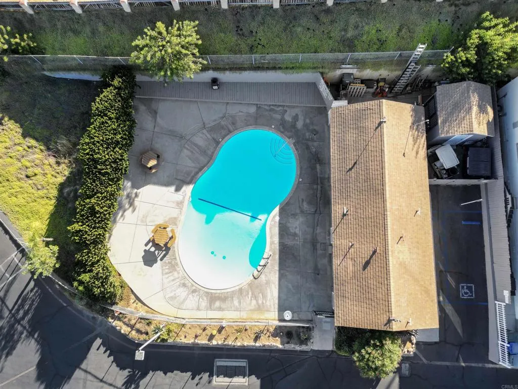 1455 Alturas Street, Unit 41 Fallbrook, CA 92028 - Photo 8 of 52 an aerial view of a house with a swimming pool