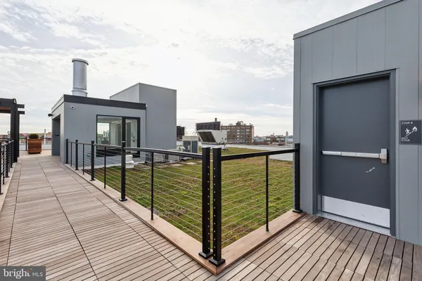 a view of city from a balcony