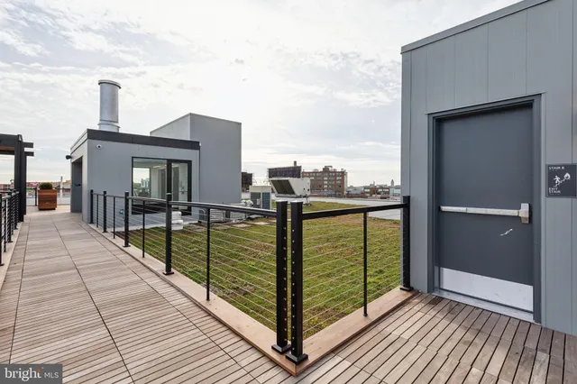 a view of city from a balcony