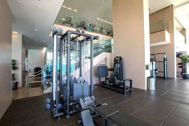 a view of a tall building