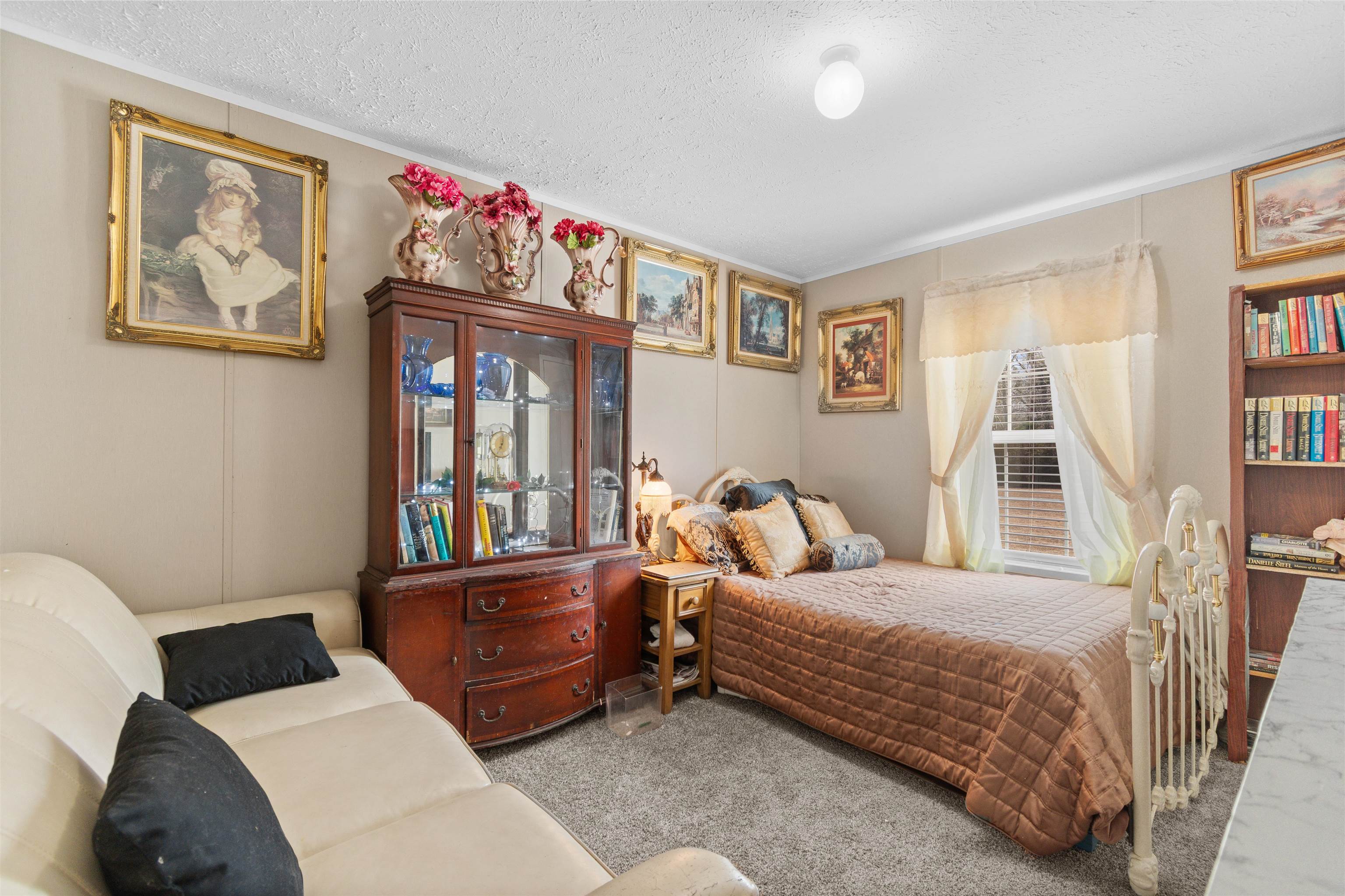 2482 Wigley Road Loris, SC 29569 - Photo 22 of 39 Bathroom with vanity, dark wood finished floors, a shower with shower curtain, and recessed lighting