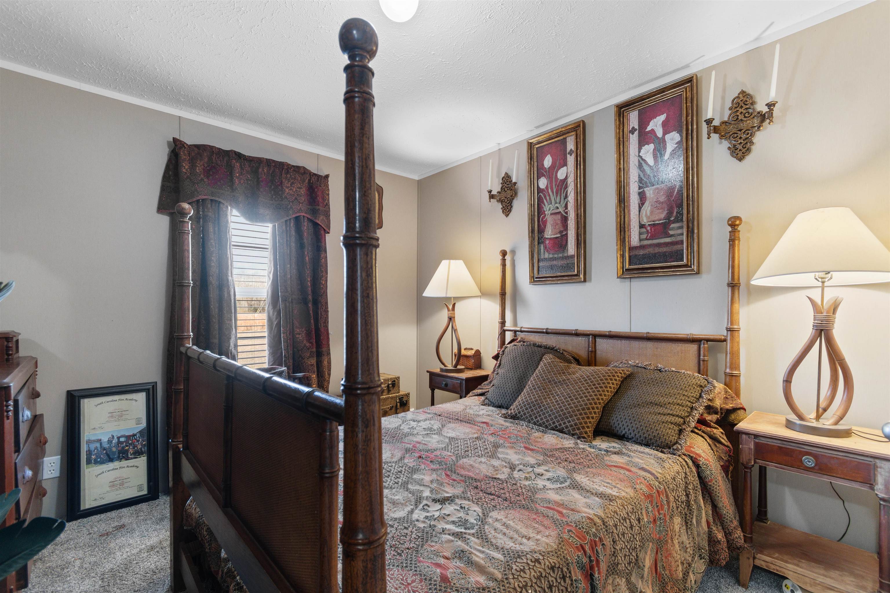 2482 Wigley Road Loris, SC 29569 - Photo 26 of 39 Bathroom with vanity, a shower with curtain, and dark wood-type flooring