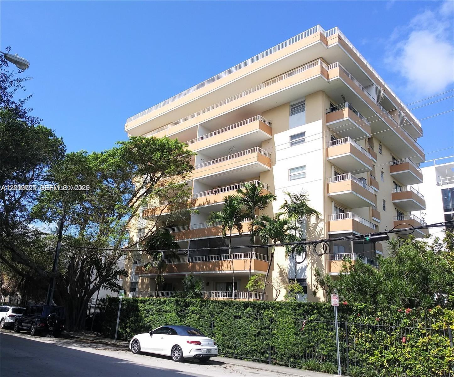 a front view of a building