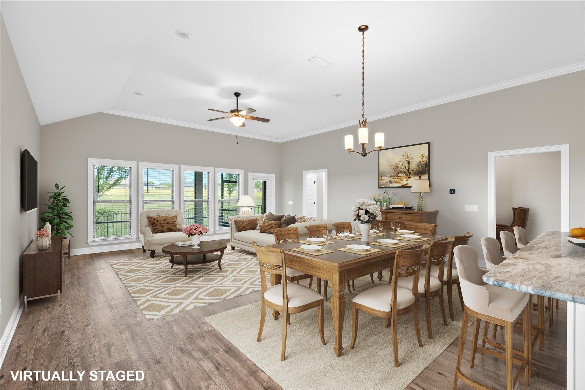 8934 Skip Stone Road Milton, FL 32583 - Photo 15 of 55 a view of a dining room with furniture window and outside view