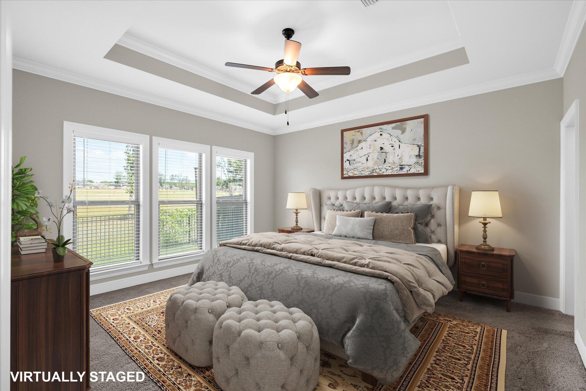 8934 Skip Stone Road Milton, FL 32583 - Photo 26 of 55 a bedroom with a bed and a large window