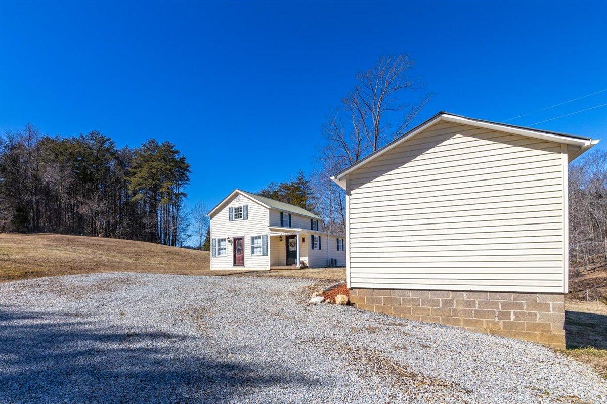 2717 Thompson Ridge Road Ferrum, VA 24088 - Photo 23 of 25 a view of a house with a backyard