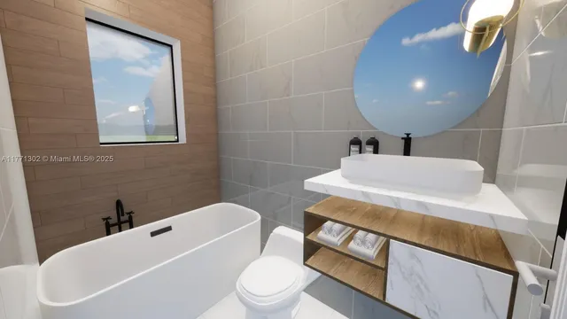 a bedroom with a bed and painting on the wall