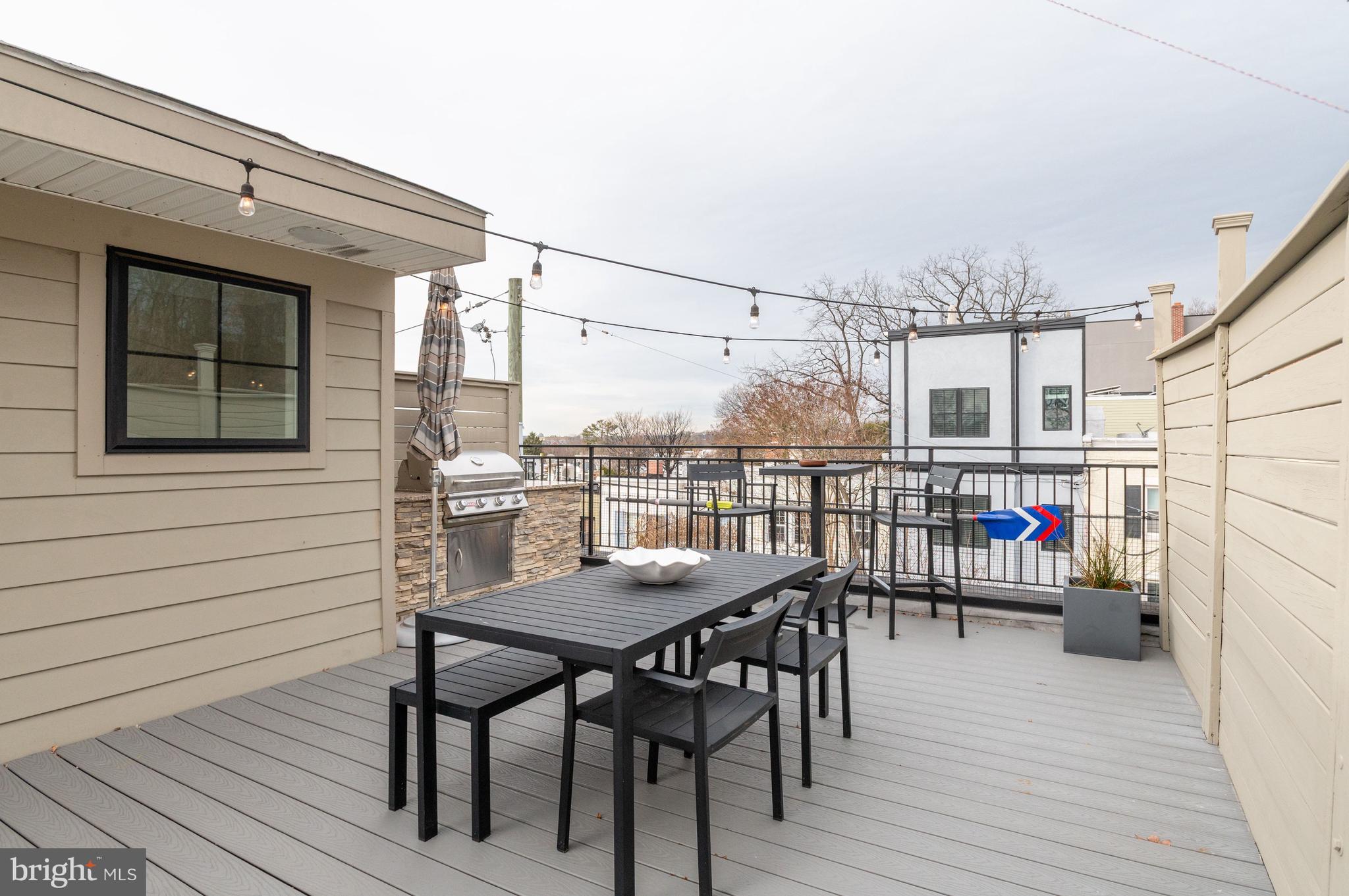 1921 35th Place Northwest, Unit 2 Washington, DC 20007 - Photo 21 of 29 Rooftop deck with gas grill