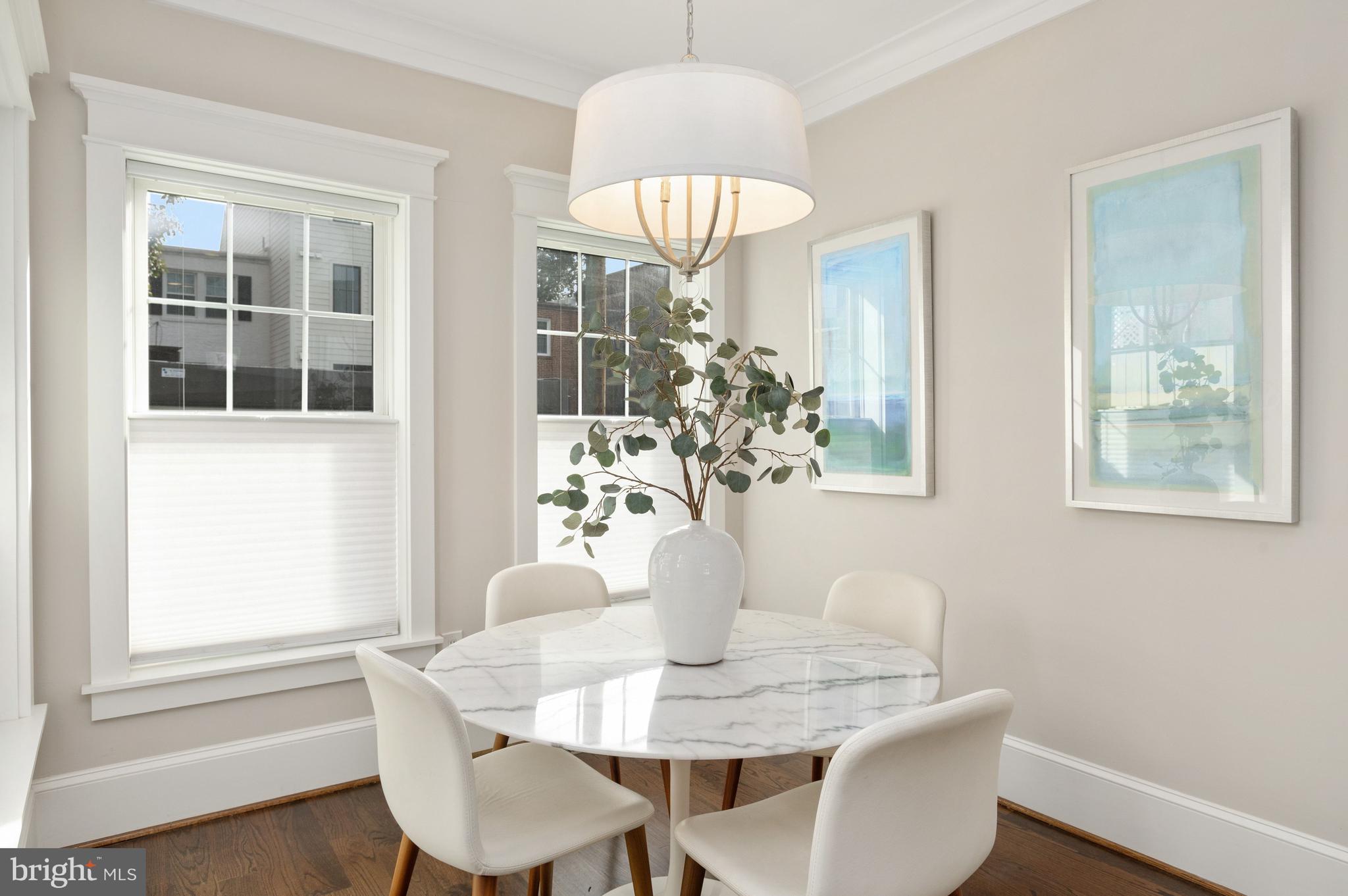 1921 35th Place Northwest, Unit 2 Washington, DC 20007 - Photo 9 of 29 Sun-lit dining area