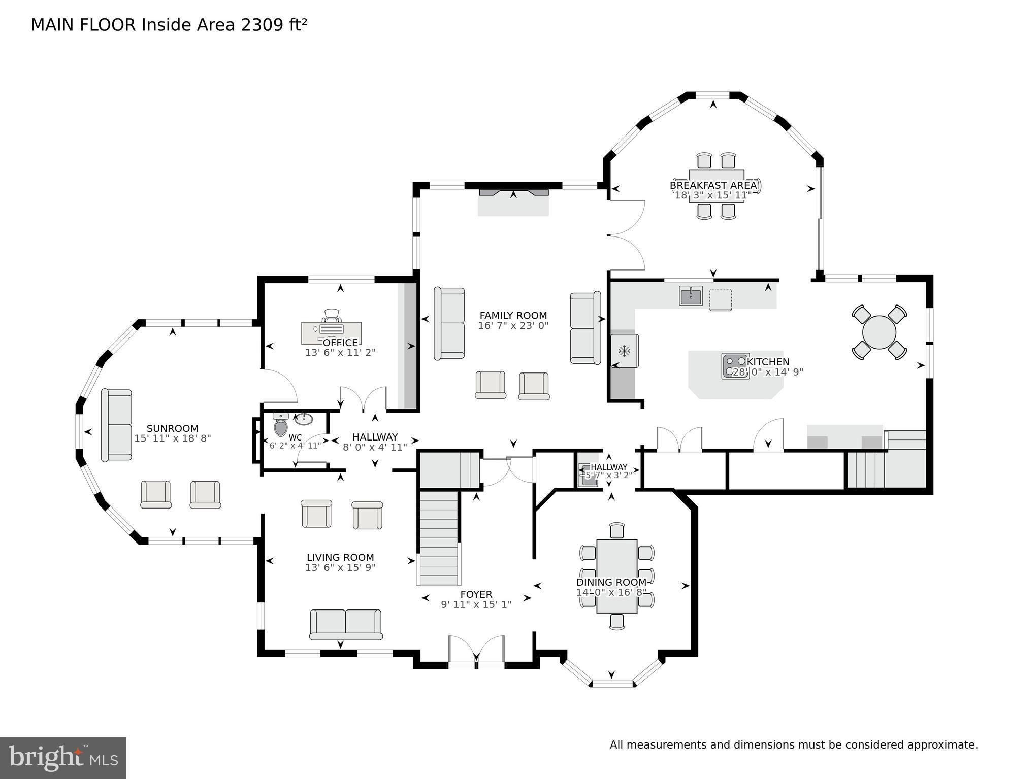 12313 Riding Fields Road Rockville, MD 20850 - Photo 39 of 42 Main Floor Plan