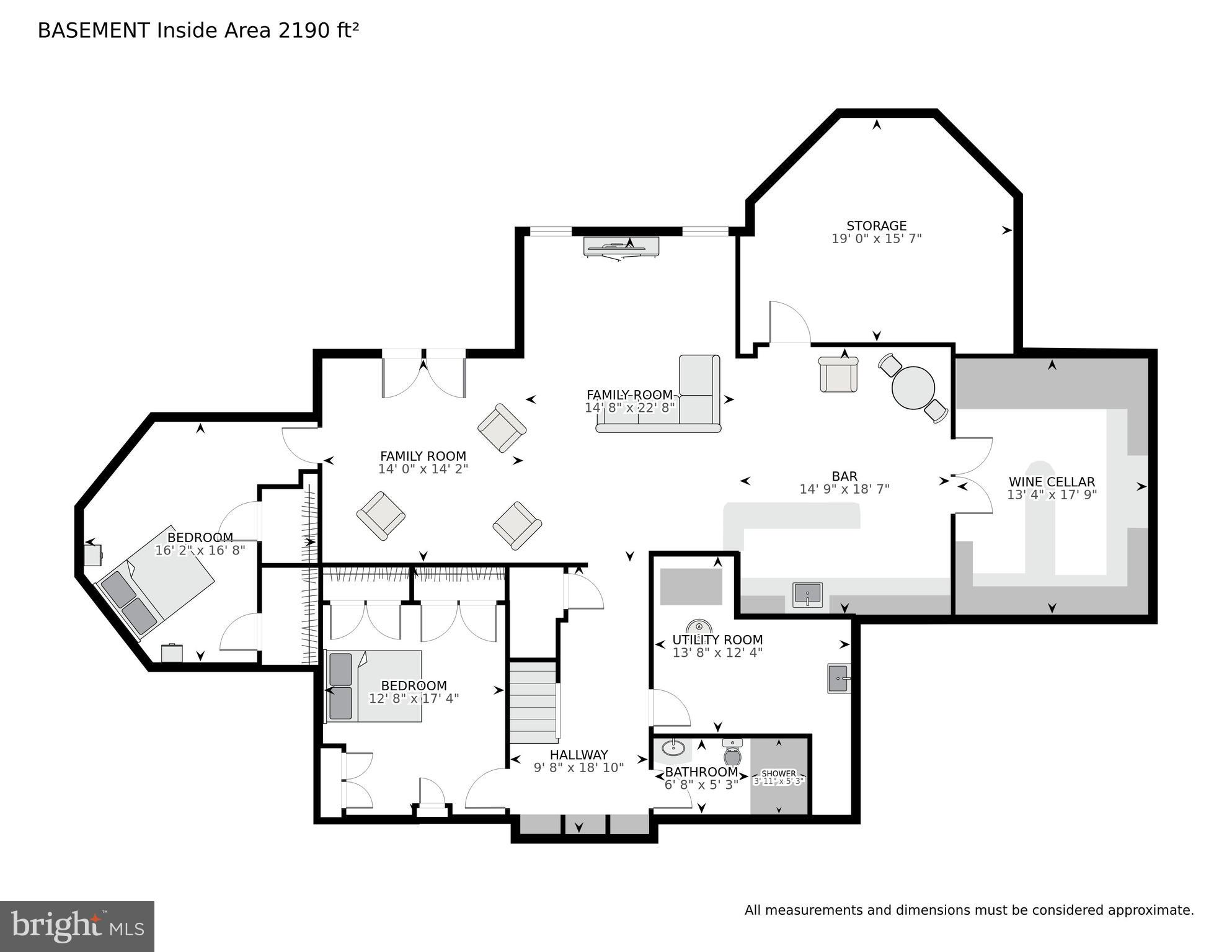 12313 Riding Fields Road Rockville, MD 20850 - Photo 41 of 42 Basement Floor Plan