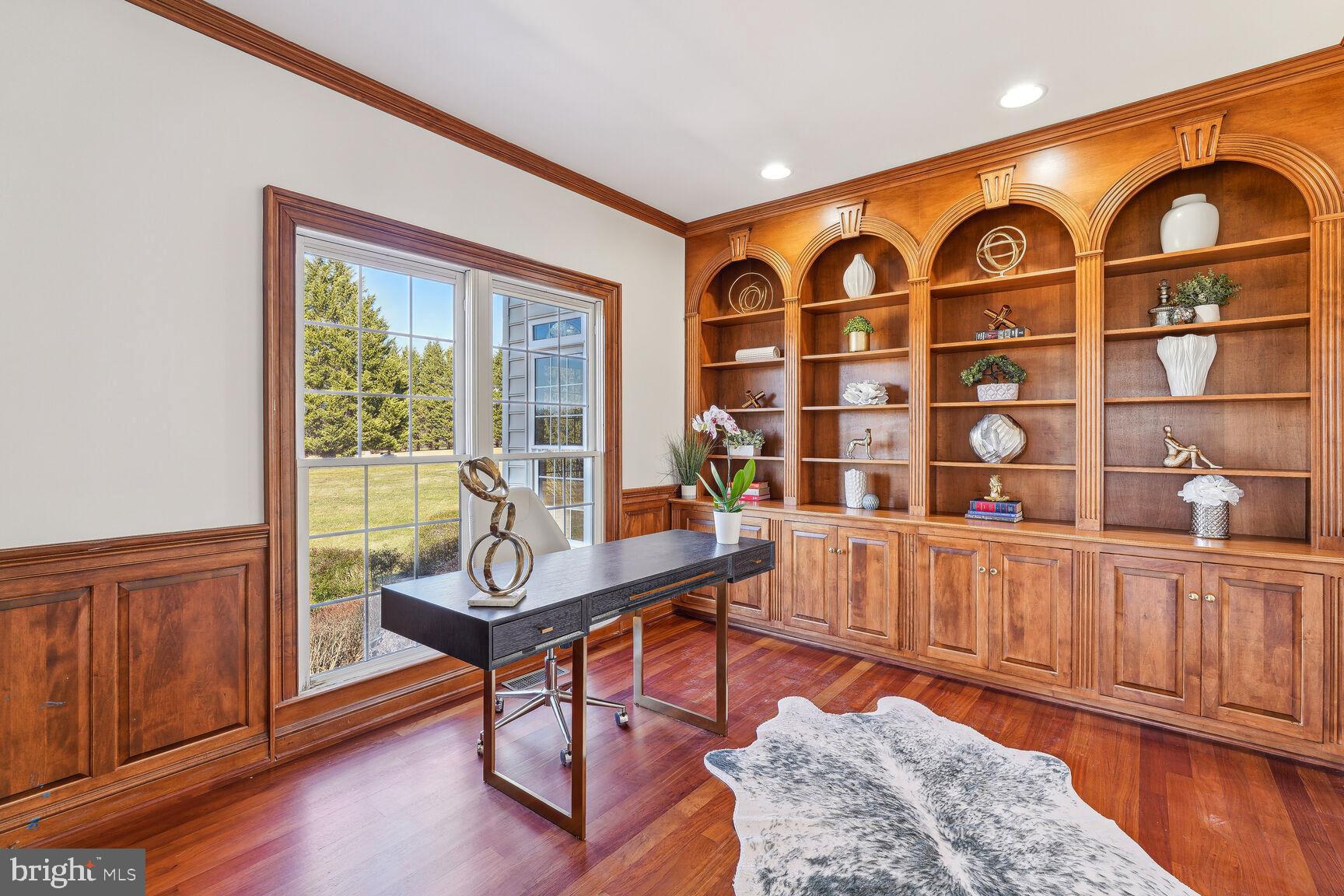12313 Riding Fields Road Rockville, MD 20850 - Photo 9 of 42 Office with Built in bookshelves and cabinets