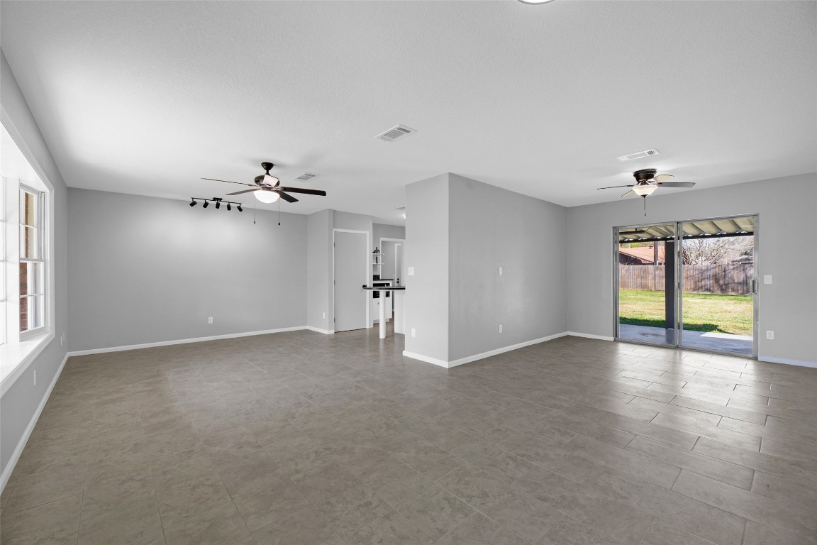 605 Helms Avenue Wharton, TX 77488 - Photo 45 of 45 Wide open floor plan to furnish as you wish. Brand new ceramic tile flooring throughout